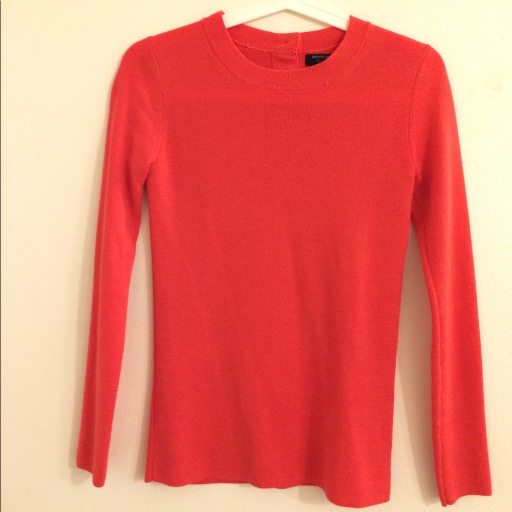 Banana Republic Merino Wool red sweater